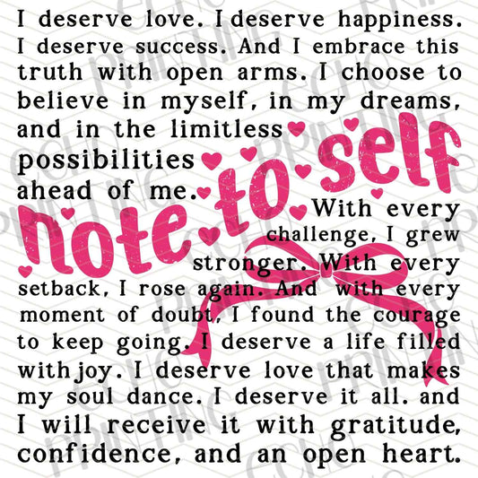 MHSM 418 – LOVE YOURSELF NOTE
