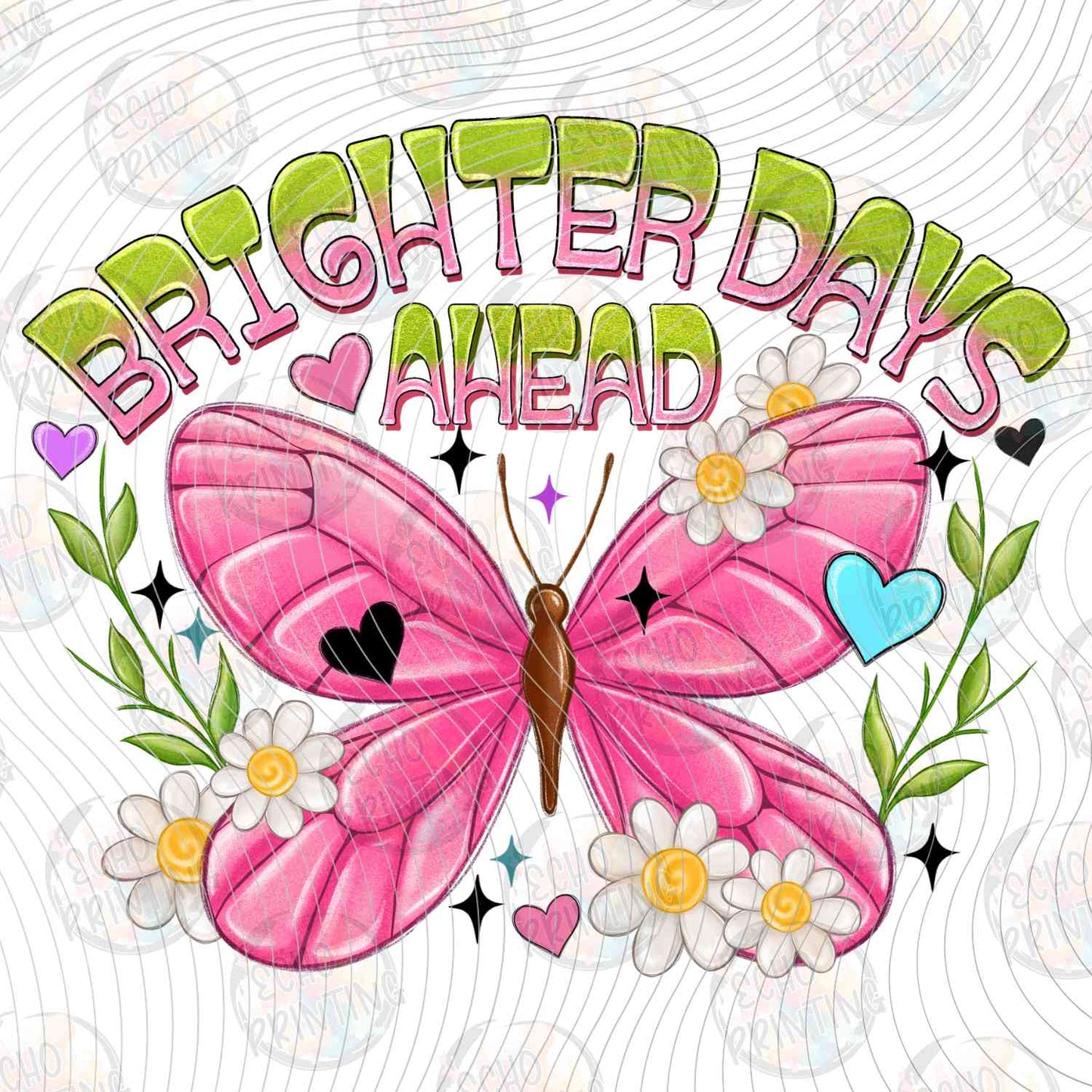MHSM 450 - BRIGHTER DAYS AHEAD PINK BUTTERFLY
