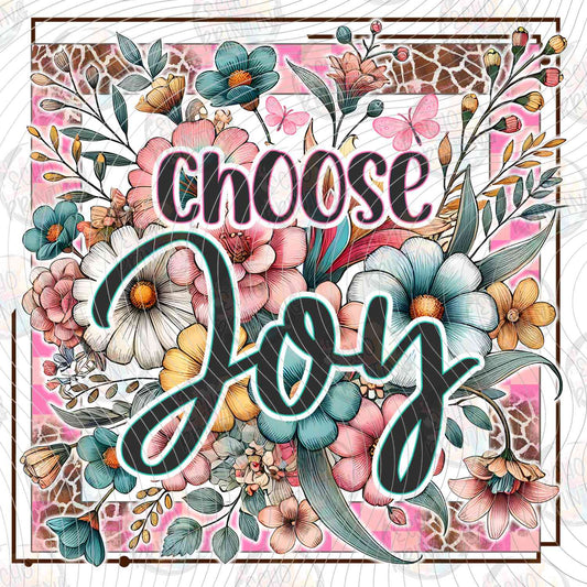 MHSM 466 - CHOOSE JOY FLORAL SQUARE