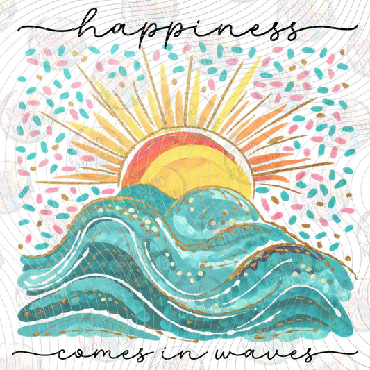 MHSM 485 - HAPPINESS COMES IN WAVES SUN AND OCEAN