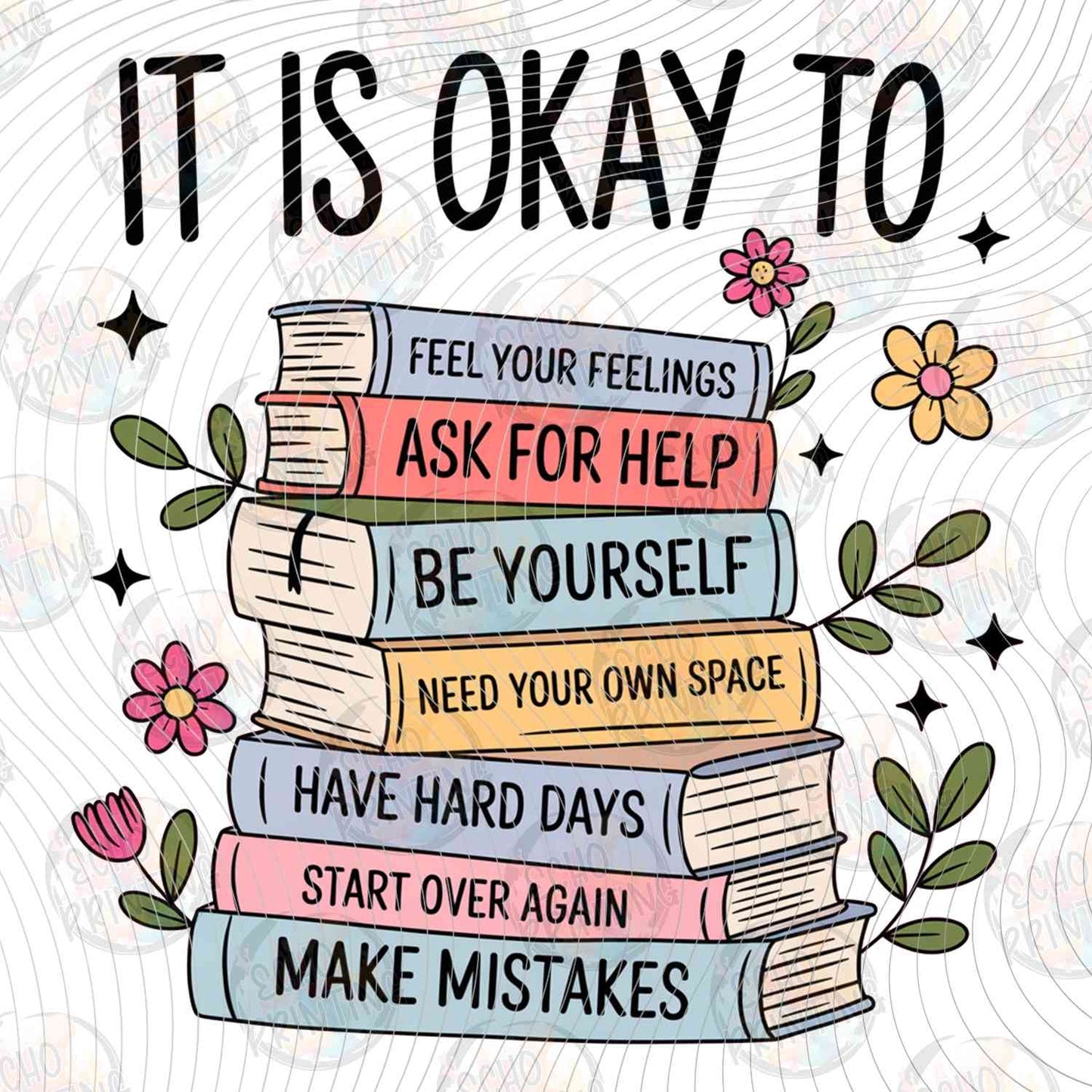 MHSM 488 - IT IS OKAY TO STACK OF BOOKS