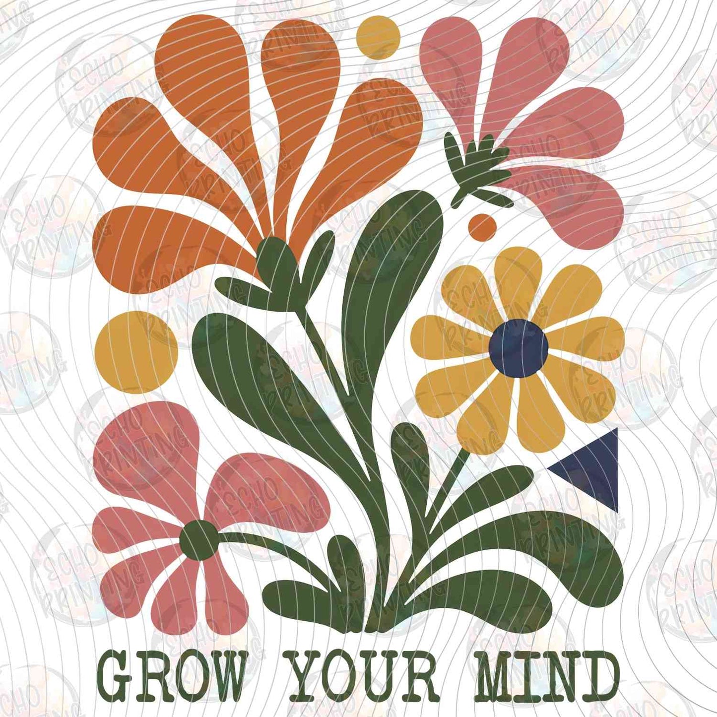 MHSM 496 - GROW YOUR MIND RETRO FLOWERS