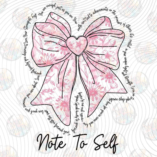 MHSM 512 - NOTE TO SELF BOW