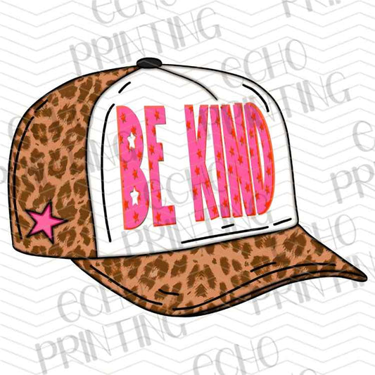 MHSM 634 - BE KIND LEOPARD CAP