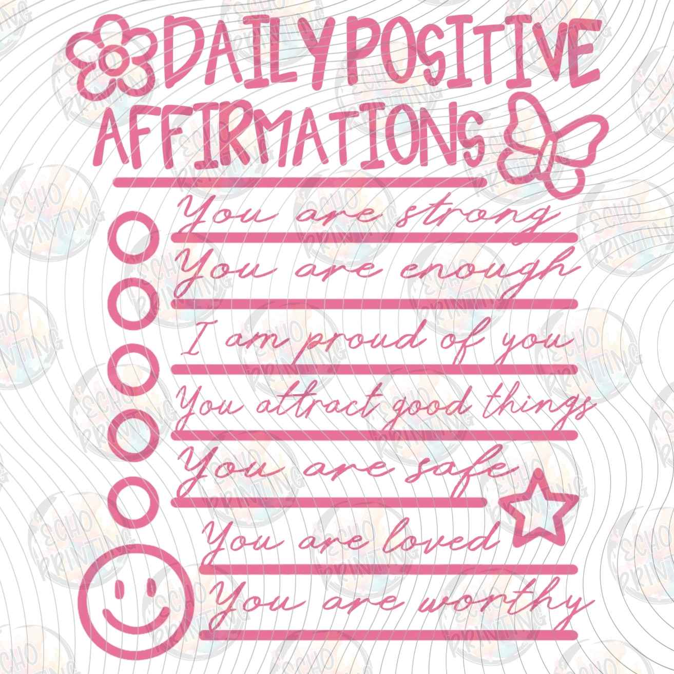 MHSM 662 - DAILY POSITIVE AFFIRMATIONS