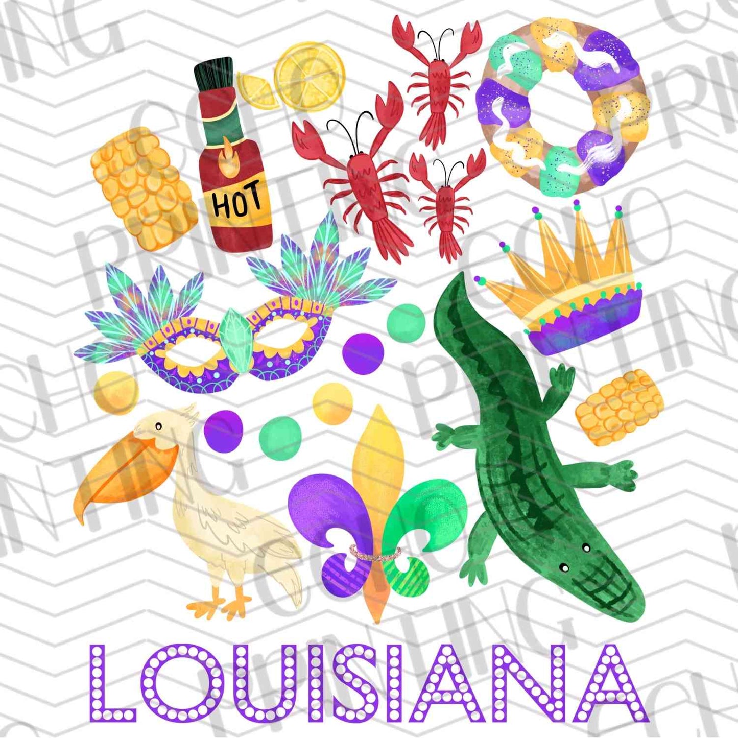 MRGG 50 - LOUISIANA ICON COLLAGE