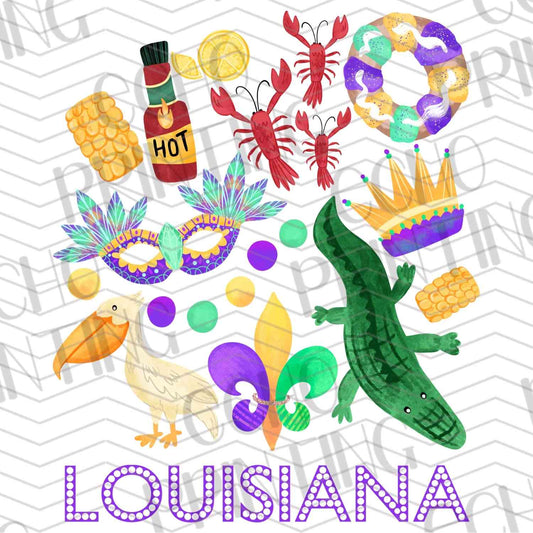 MRGG 50 - LOUISIANA ICON COLLAGE