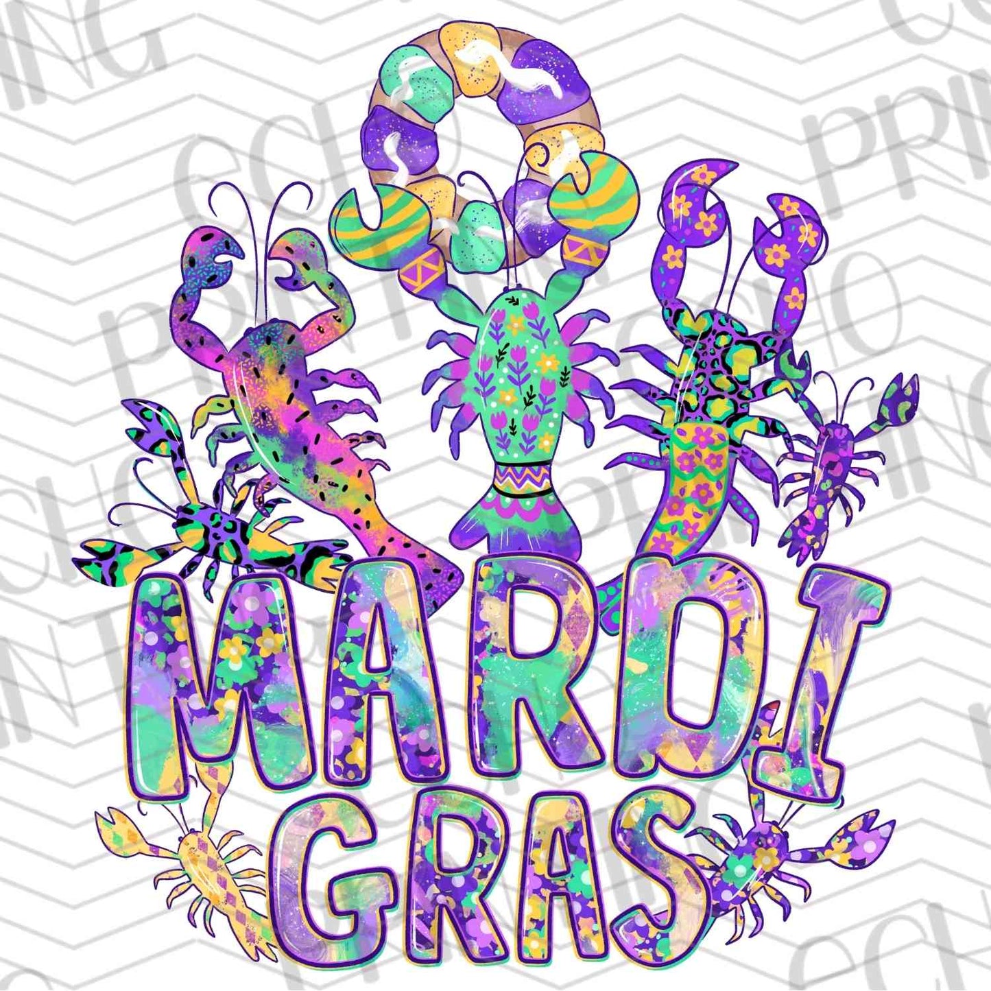 MRGG 89 - FLORAL MARDI LETTERING