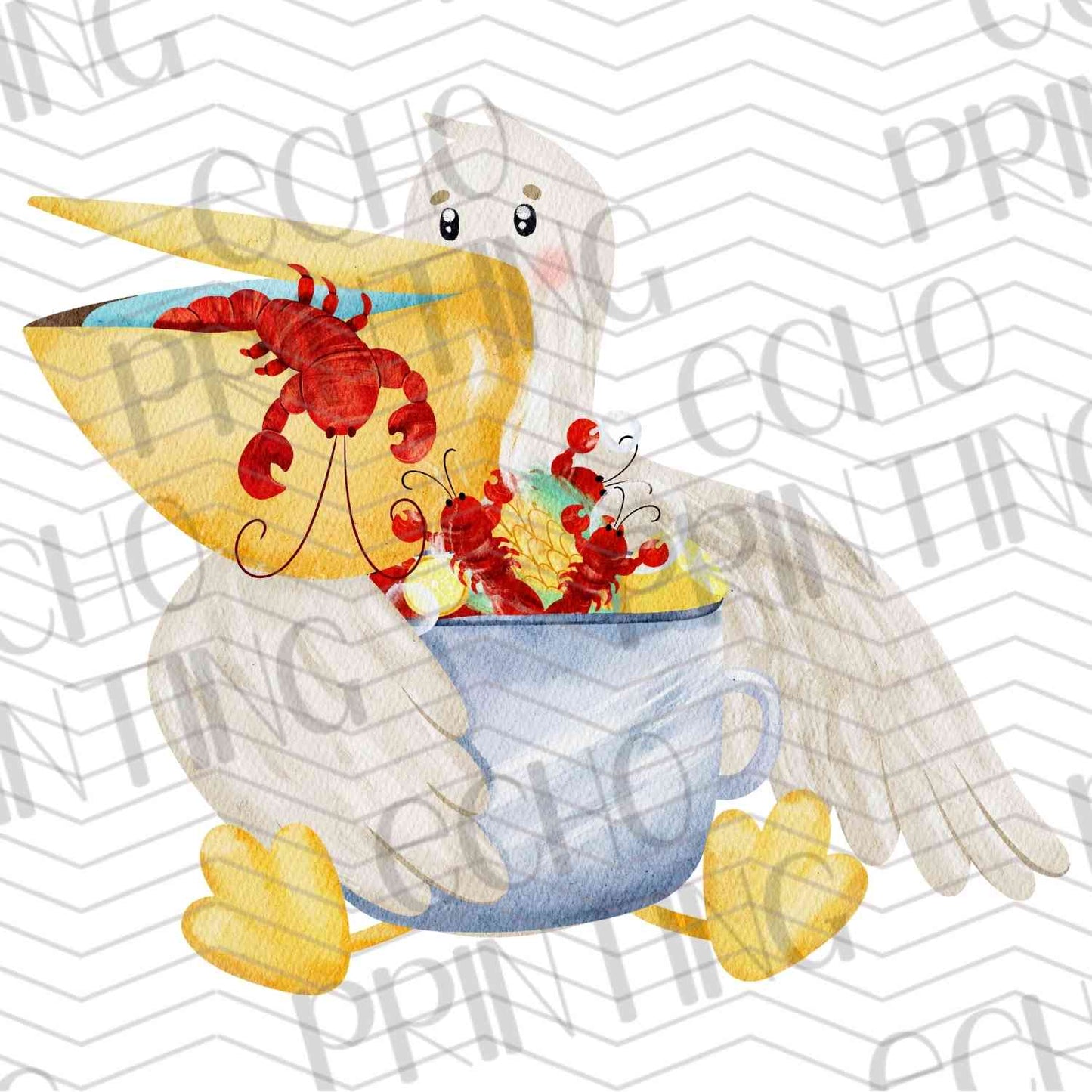 MRGG 91 - PELICAN WITH CRAWFISH