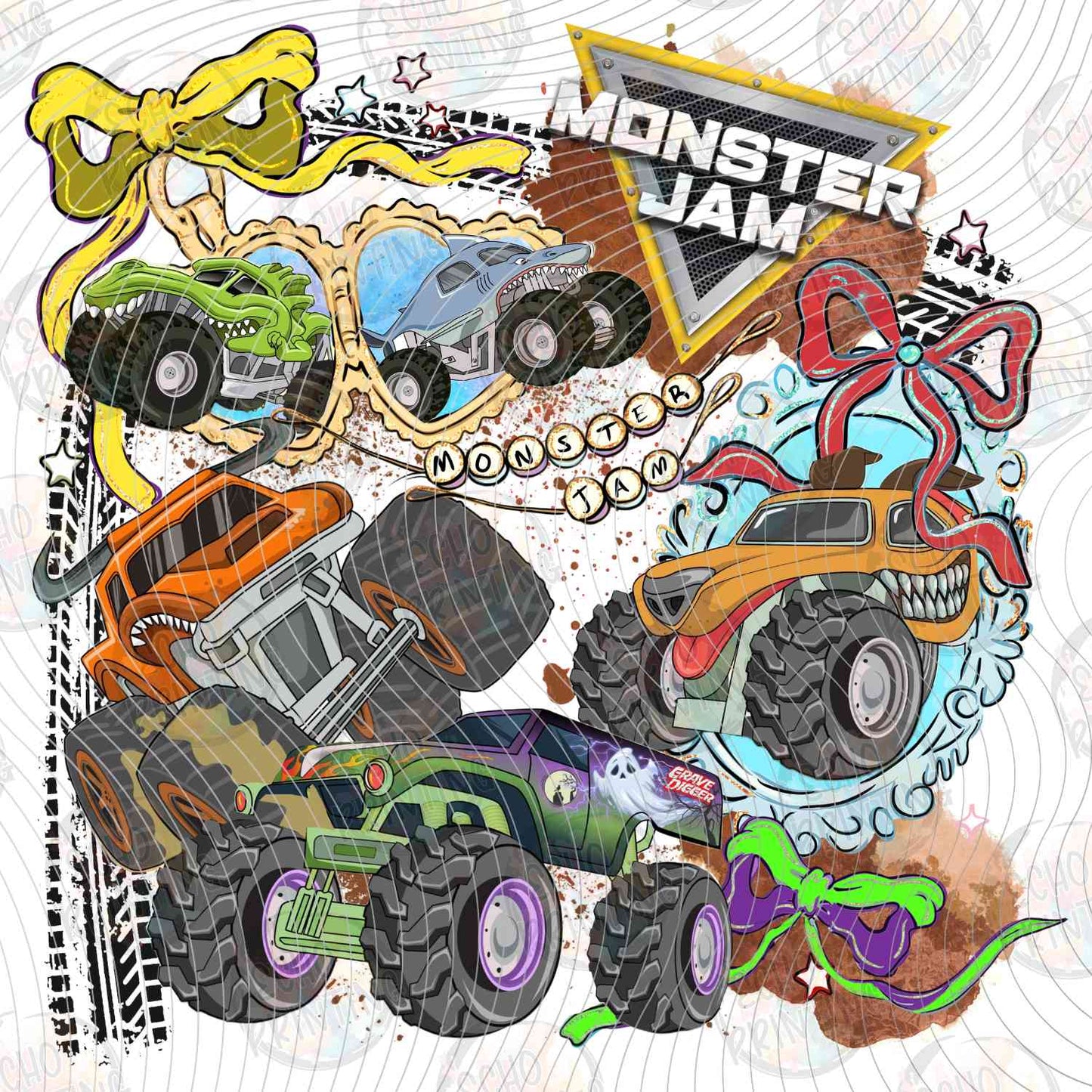 MRJ 24 - MONSTER TRUCKS JUMPING DIRT