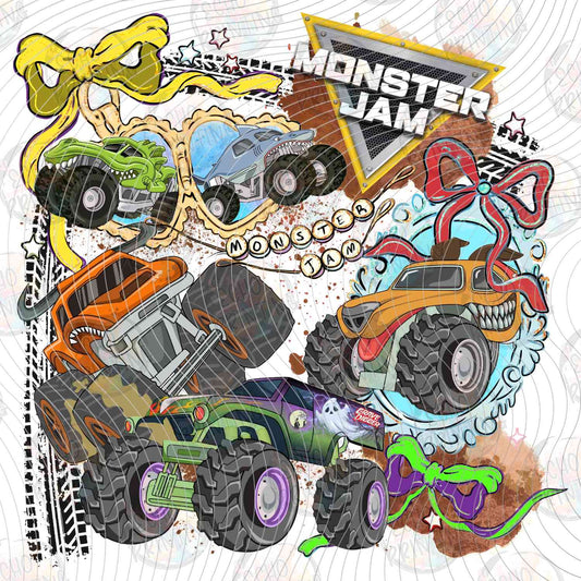 MRJ 24 - MONSTER TRUCKS JUMPING DIRT