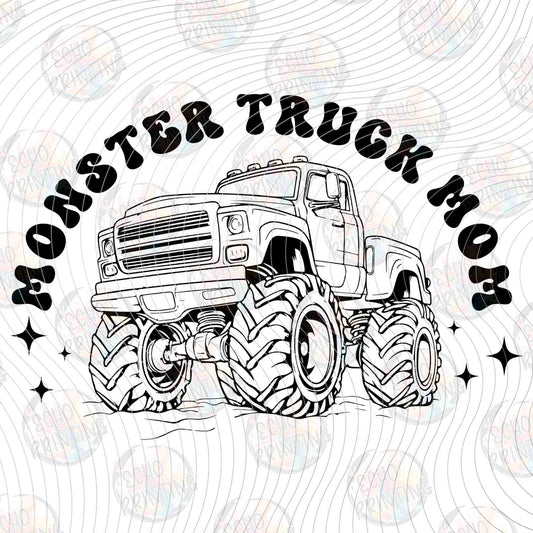 MRJ 29 - MONSTER TRUCK MOM BLACK AND WHITE