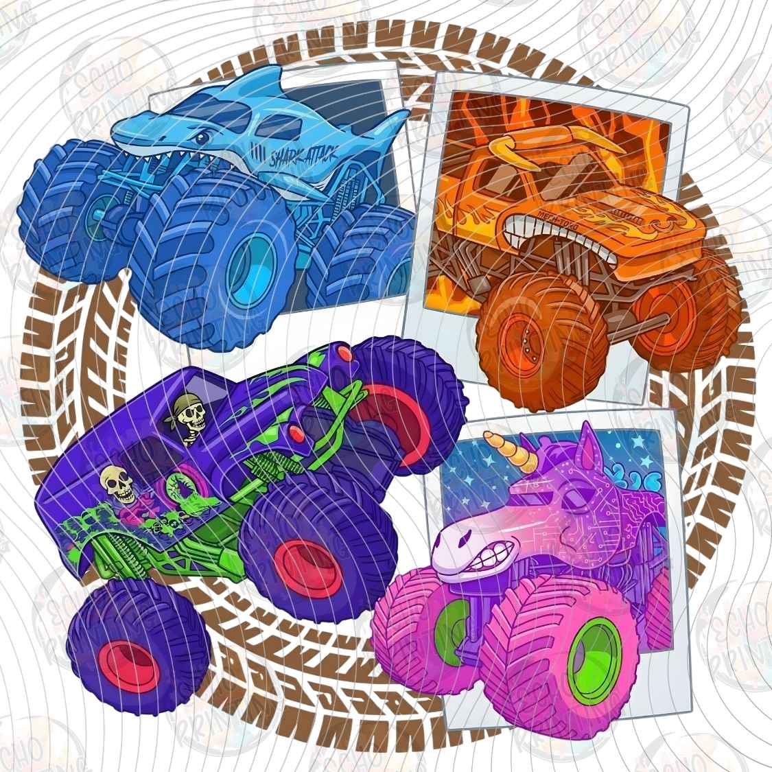 MRJ 37 - MONSTER TRUCK COLLAGE