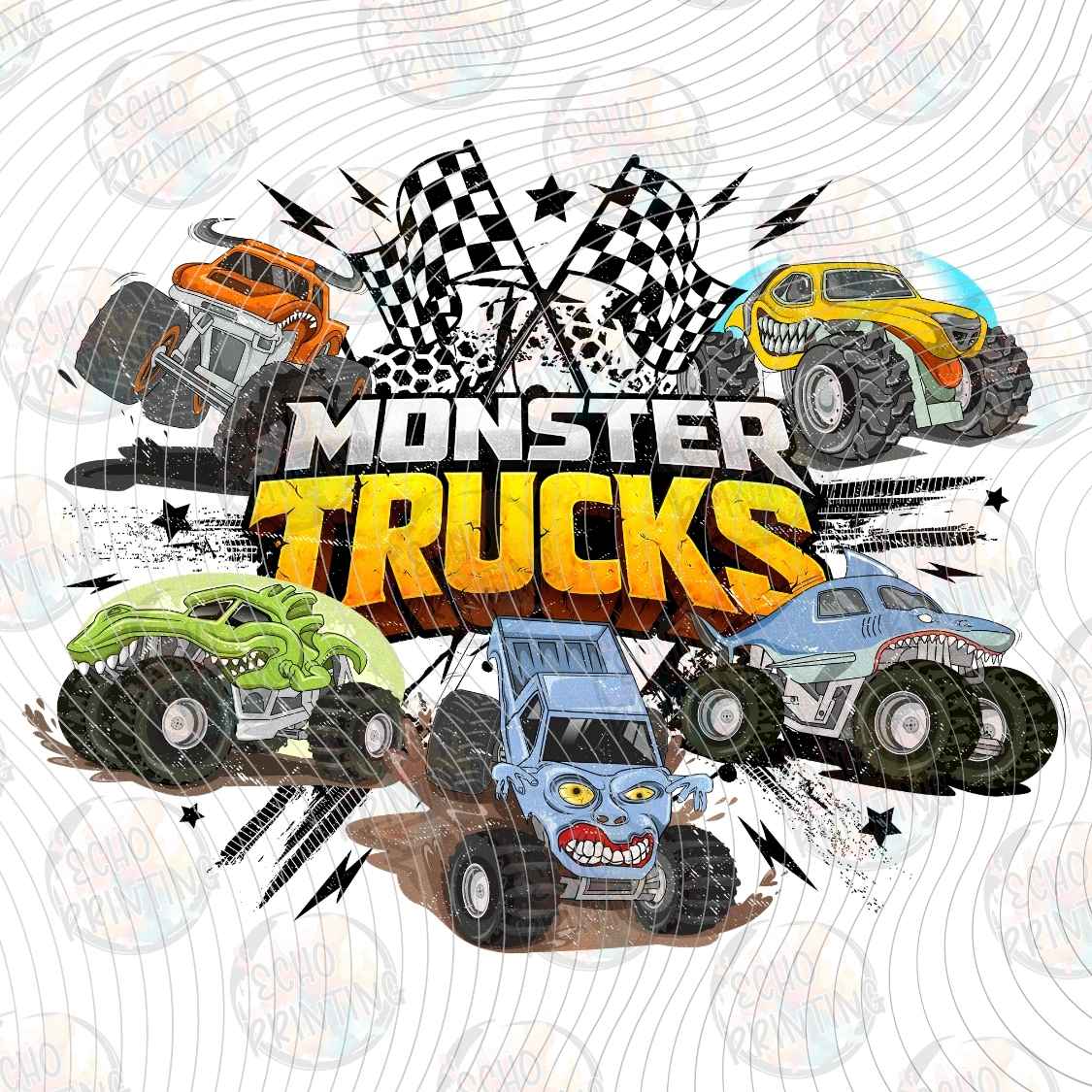 MRJ 45 - MONSTER TRUCKS COLLAGE