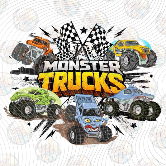 MRJ 45 - MONSTER TRUCKS COLLAGE