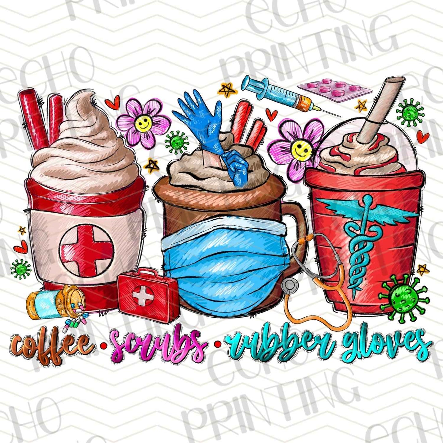 NRS 255 - COFFEE SCRUBS AND RUBBER GLOVE