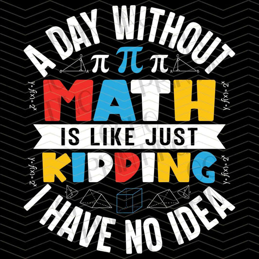 PDYG 13 - A DAY WITHOUT MATH