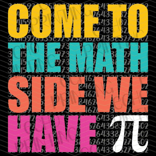 PDYG 18 - COME TO THE MATH SIDE