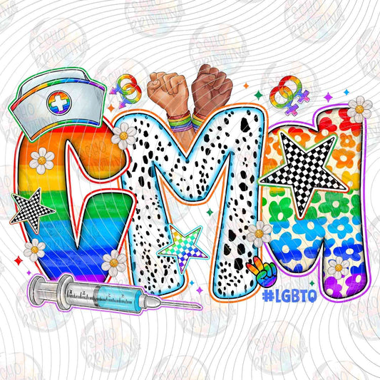 PRDG 13 - CMA MEDICAL LETTERS RAINBOW LEOPARD WHITE