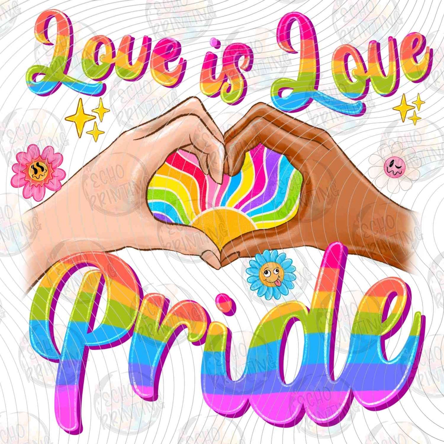 PRDG 18 - LOVE IS LOVE PRIDE HEART HANDS