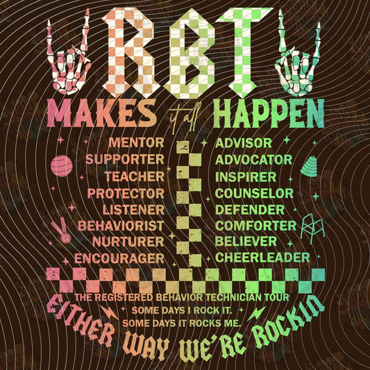 RBTG 1 - RBT MAKES IT HAPPEN BLACK BACKGROUND