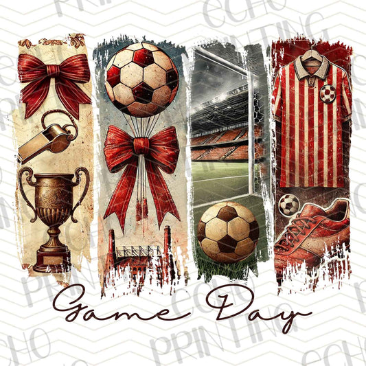 SCR 2 - GAME DAY RED SOCCER COLLAGE