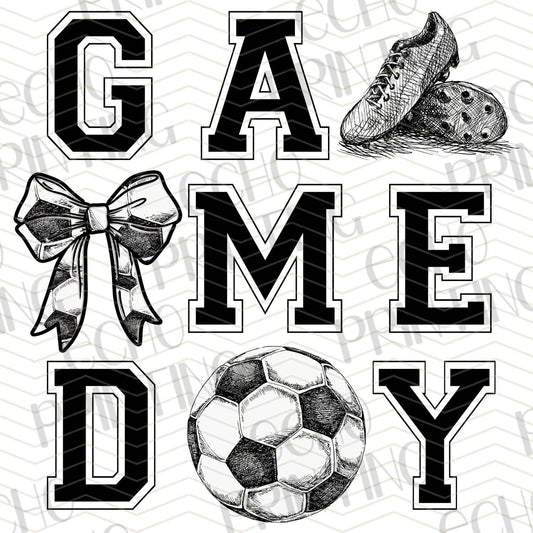 SCR 5 - GAME DAY LETTER BLOCK SOCCER