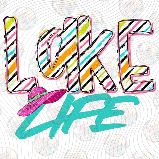 SMRG 1077 - LAKE LIFE RETRO LETTERING