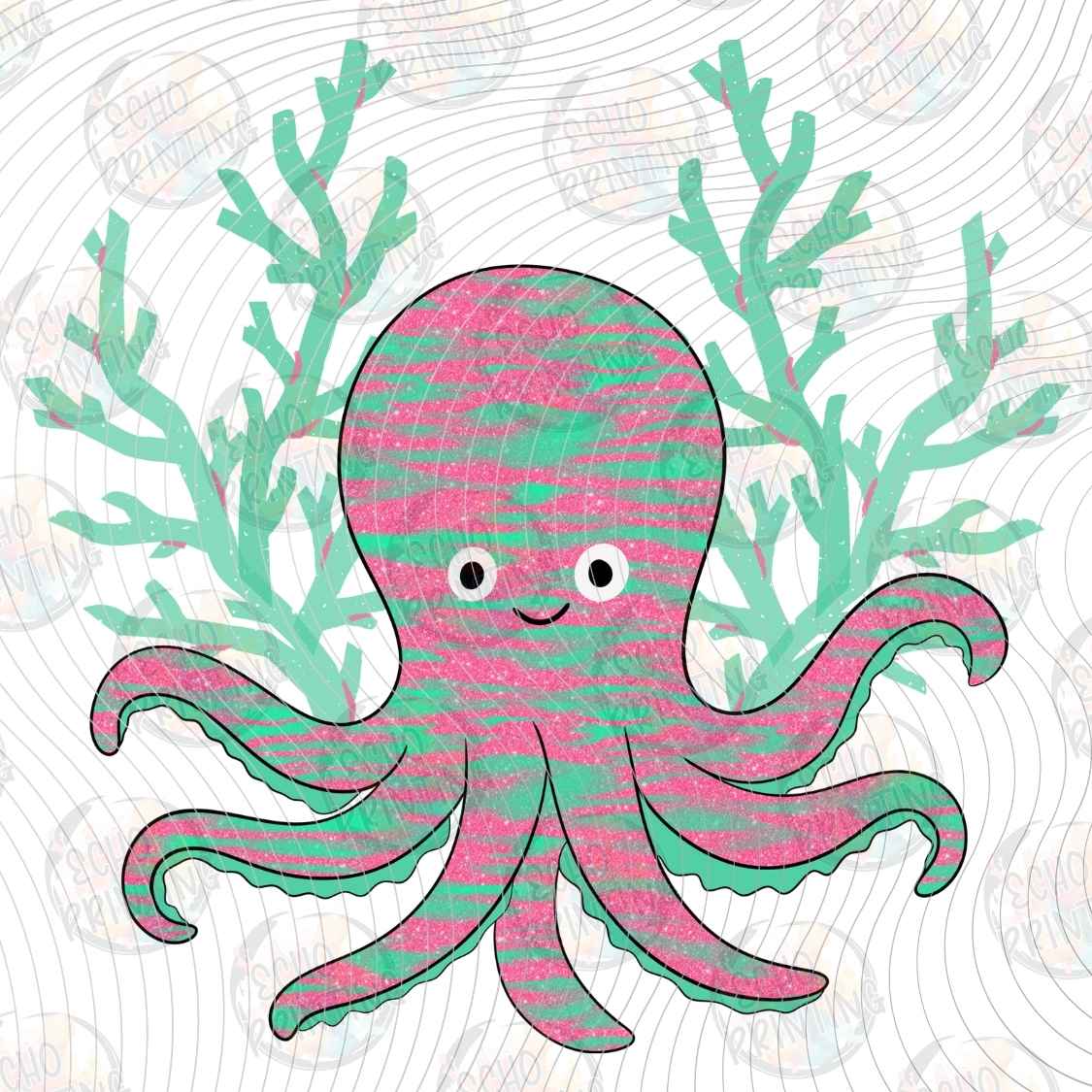 SMRG 1089 - PASTEL OCTOPUS BEACH VIBES