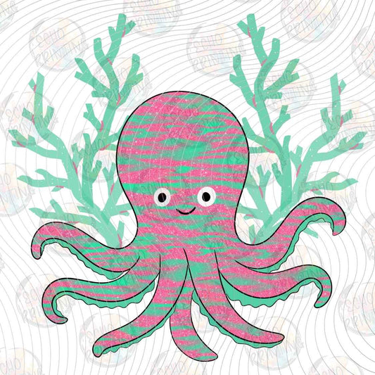 SMRG 1089 - PASTEL OCTOPUS BEACH VIBES