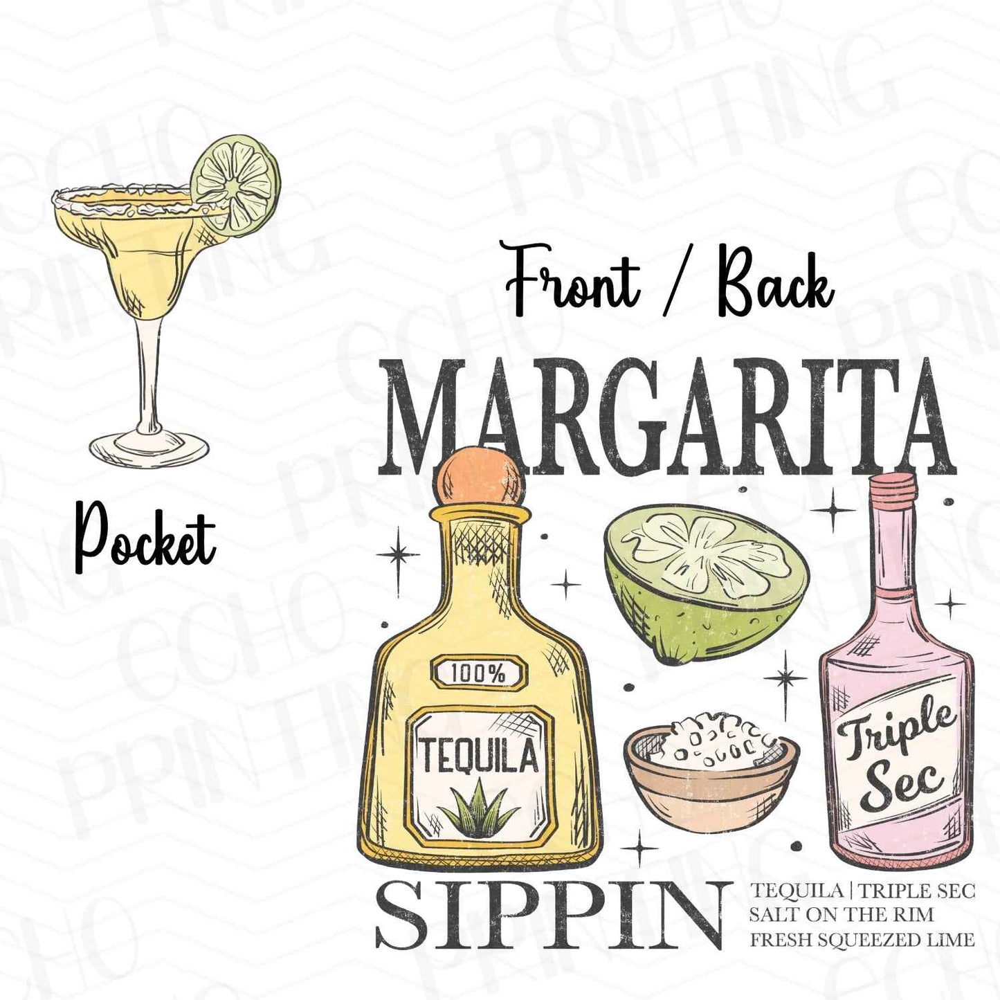 SMRG 208 - MARGARITA SIPPIN **POCKET SOLD SEPERATELY**