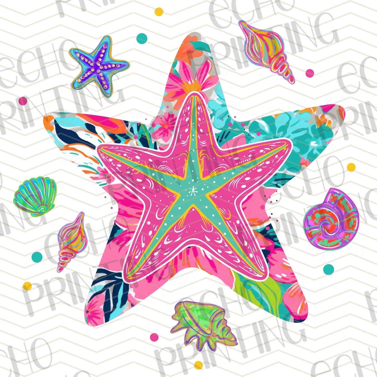 SMRG 243 - COLORFUL STARFISH