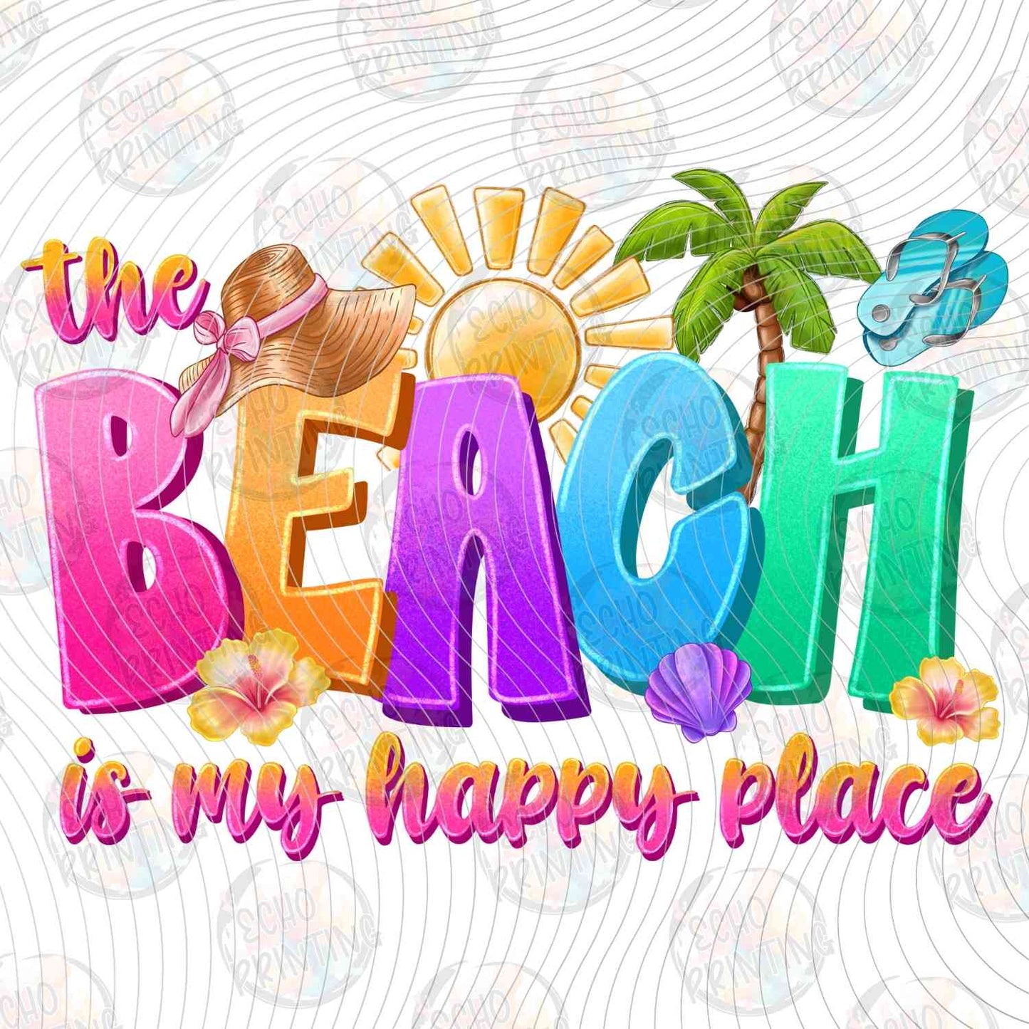 SMRG 519 - THE BEACH IS MY HAPPY PLACE PALMS