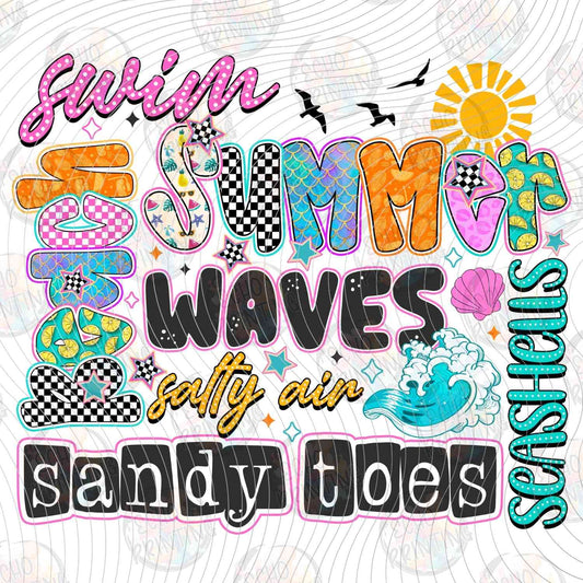 SMRG 525 - SUMMER WAVES AND SANDY TOES BLUE