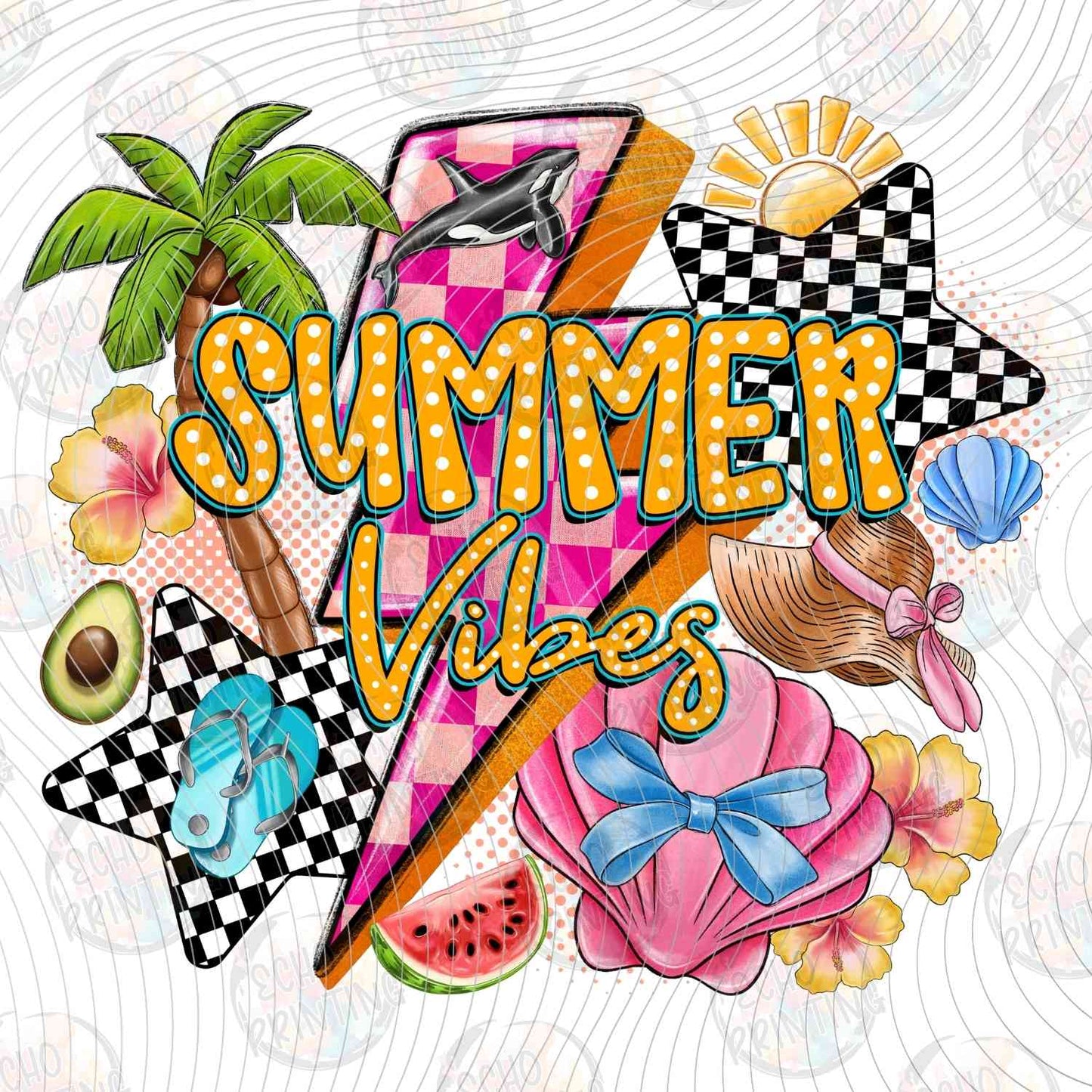 SMRG 526 - SUMMER VIBES LIGHTNING BOLT COLLAGE