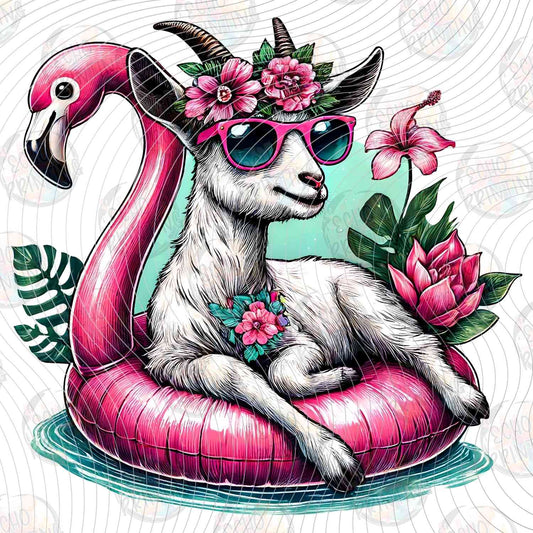 SMRG 529 - SUMMER FLAMINGO FLOATIE GOOSE