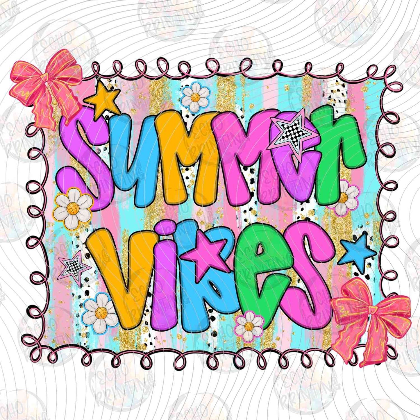 SMRG 538 - BRIGHT SUMMER VIBES BLOCK TEXT
