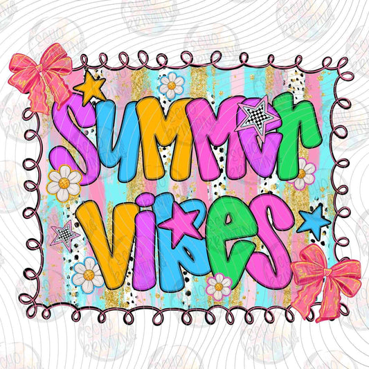 SMRG 538 - BRIGHT SUMMER VIBES BLOCK TEXT