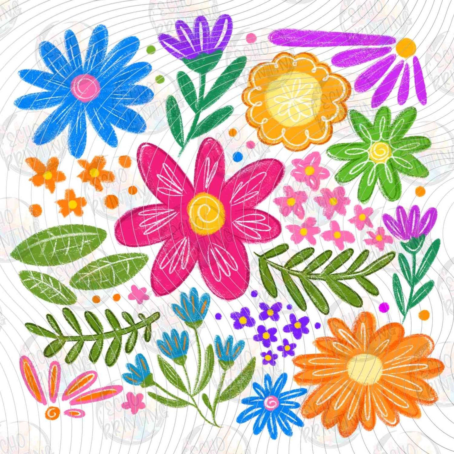 SMRG 568 - VIBRANT SUMMER FLORAL PATTERN