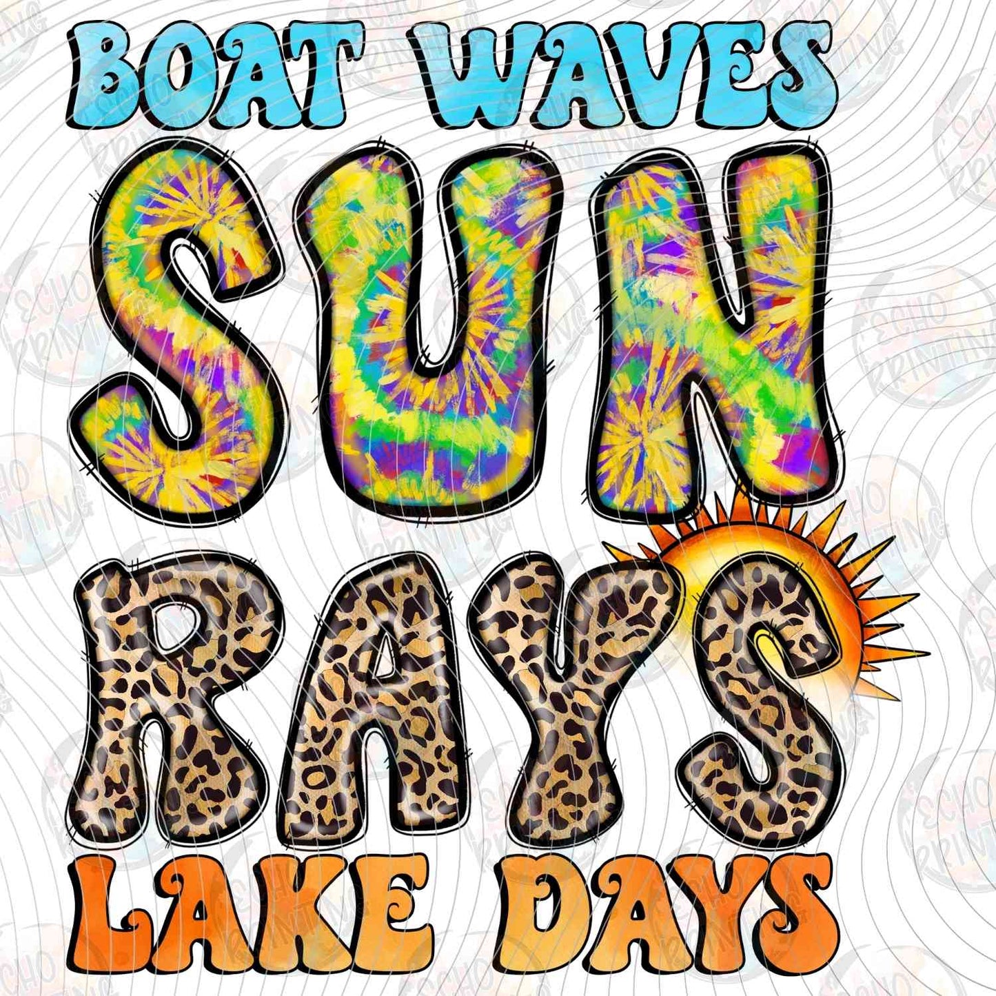 SMRG 570 - BOAT WAVES SUN RAYS LAKE DAYS