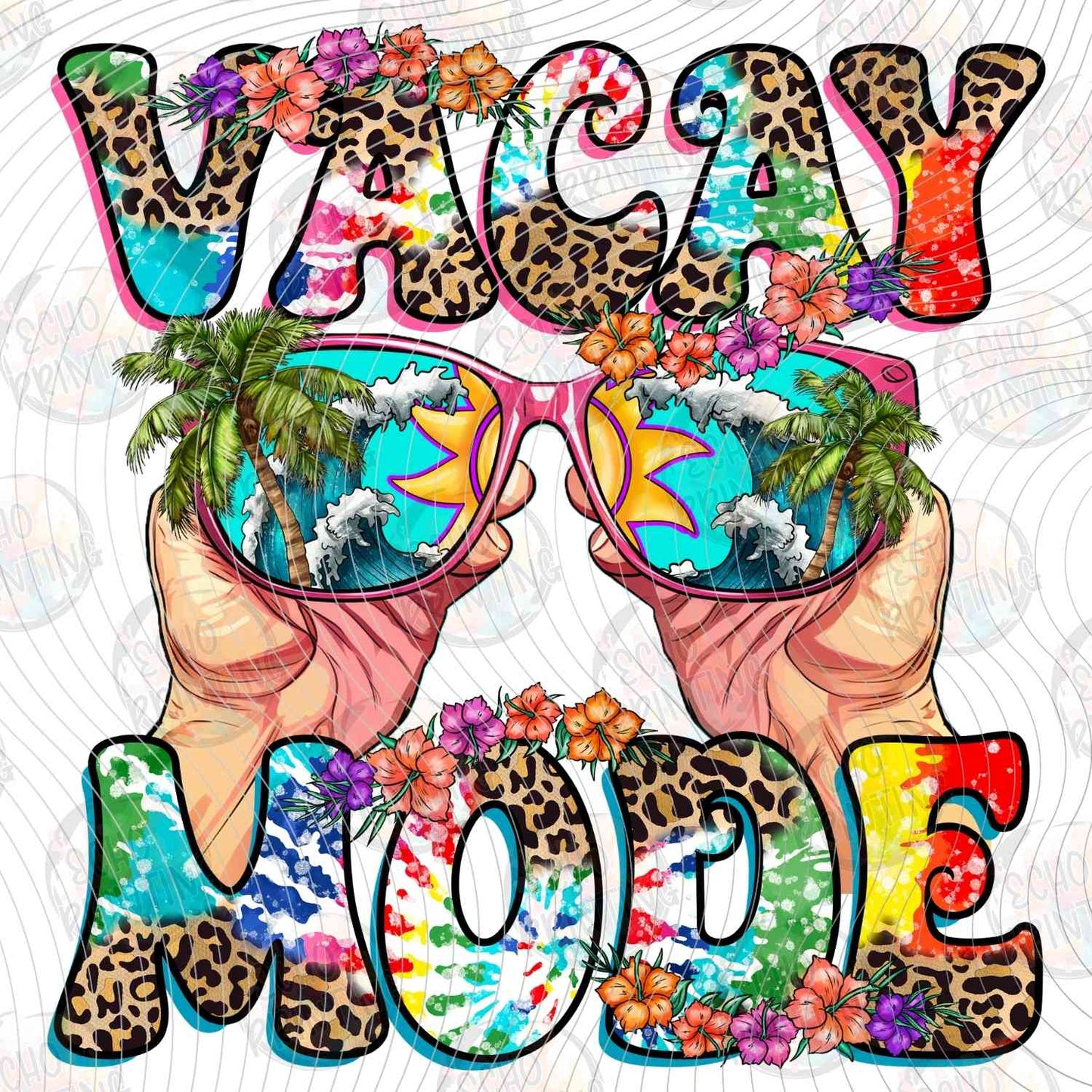 SMRG 581 - VACAY MODE SUNGLASSES BEACH SCENE