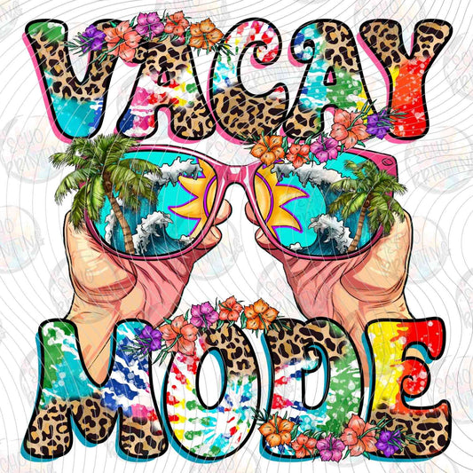 SMRG 581 - VACAY MODE SUNGLASSES BEACH SCENE