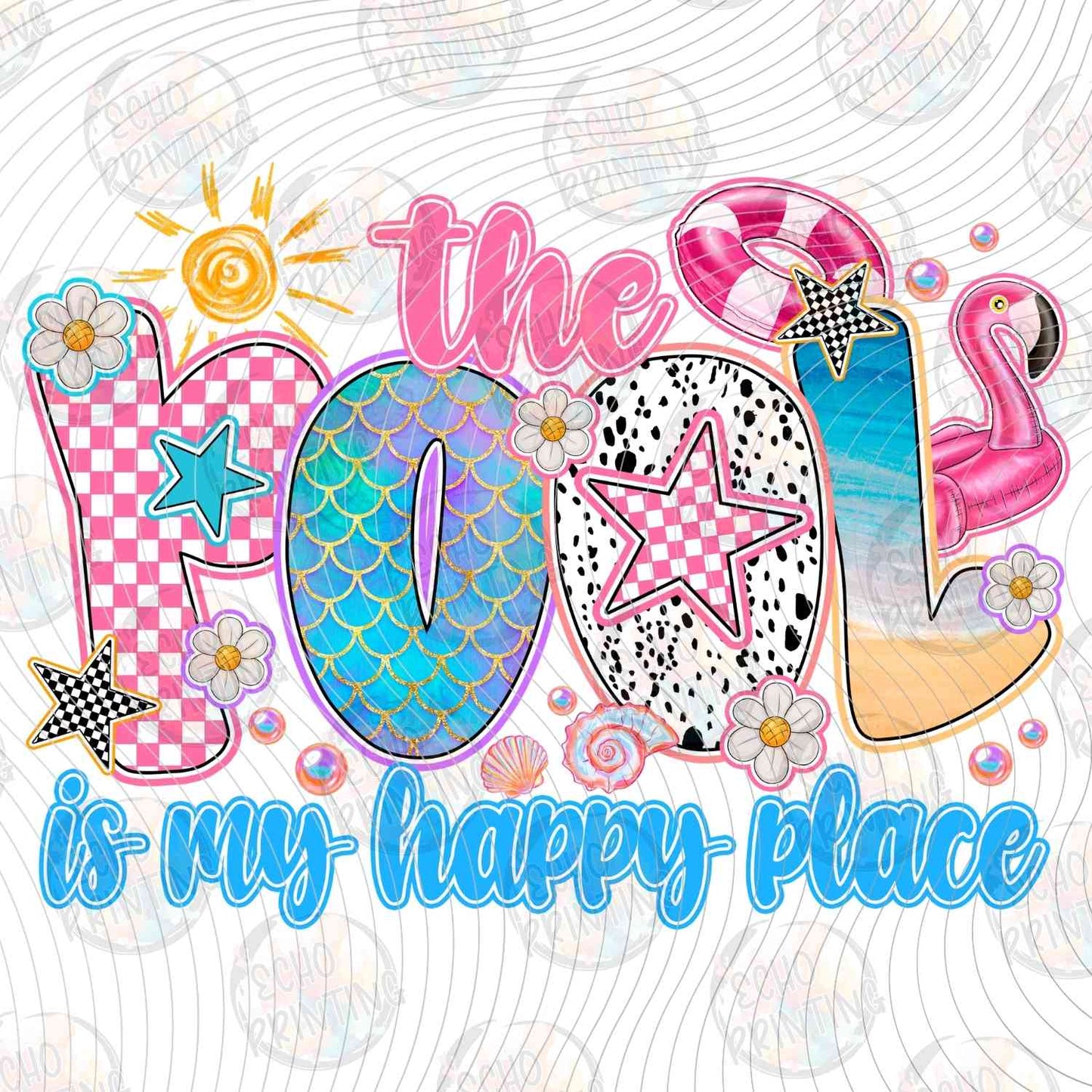 SMRG 592 - THE POOL IS MY HAPPY PLACE