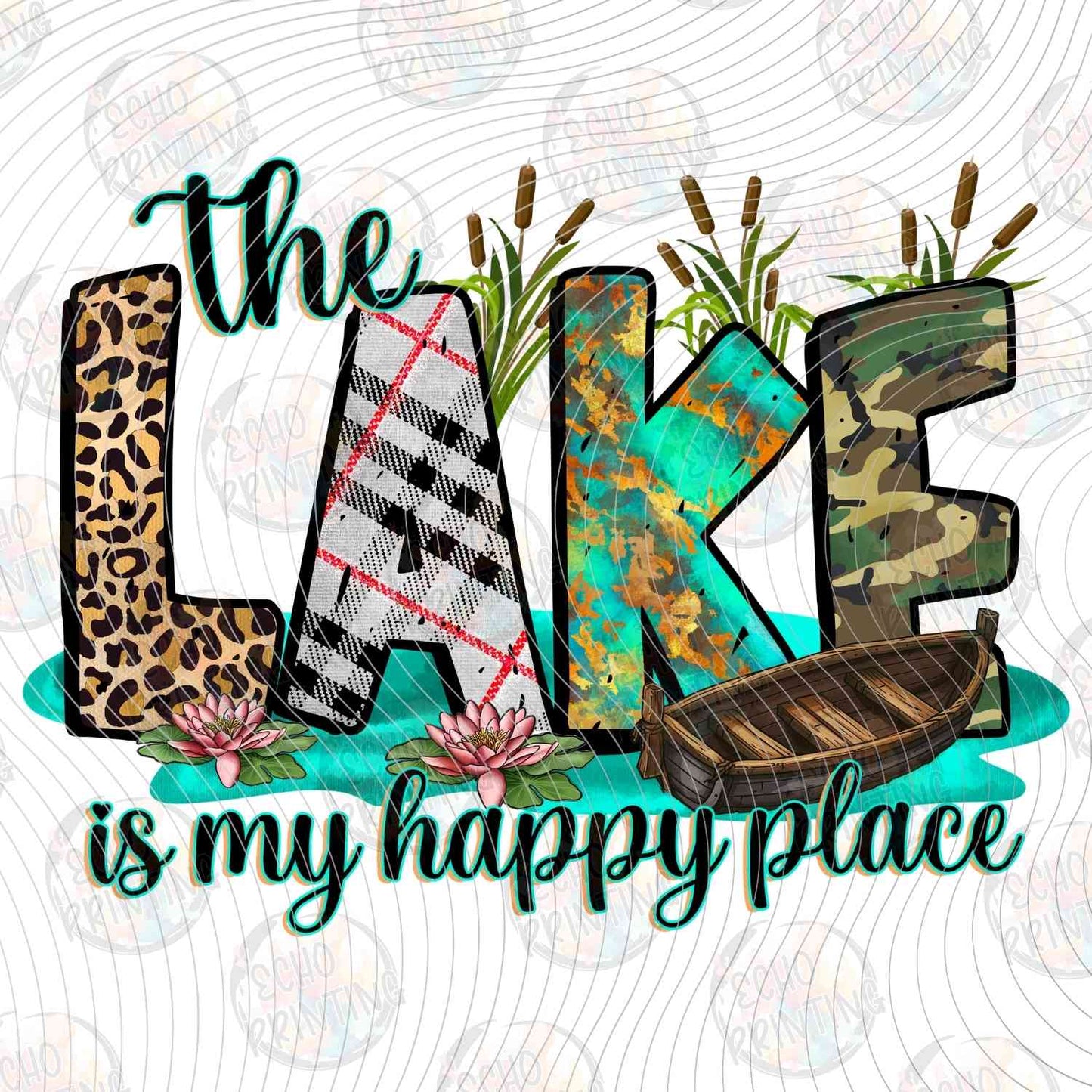 SMRG 594 - THE LAKE IS MY HAPPY PLACE LEOPARD