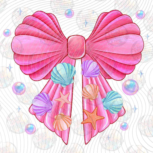 SMRG 615 - TROPICAL SEASHELL ACCENT BOW