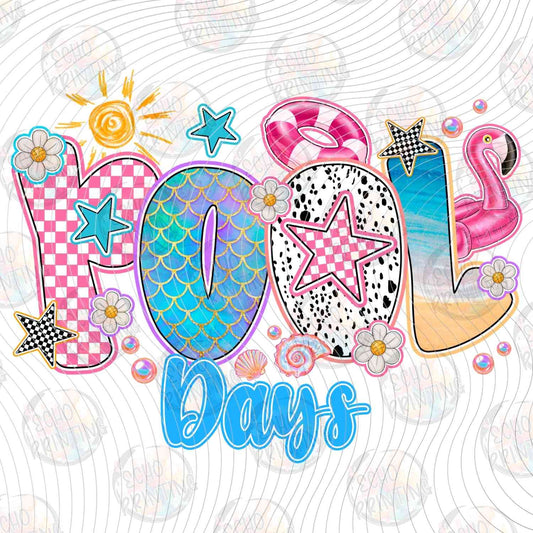 SMRG 622 - POOL DAYS RETRO TYPOGRAPHY
