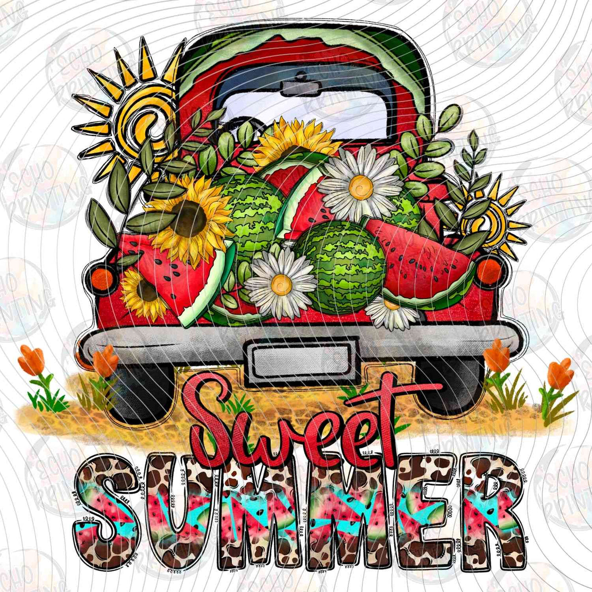 SMRG 700 - SWEET SUMMER VINTAGE RED TRUCK