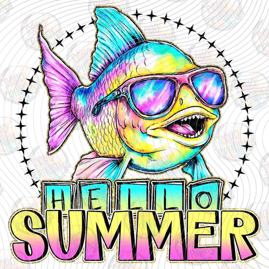 SMRG 733 - HELLO SUMMER FISH WITH SHADES