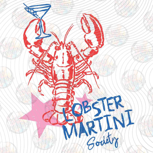 SMRG 766 - LOBSTER MARTINI SEAFOOD GRAPHIC