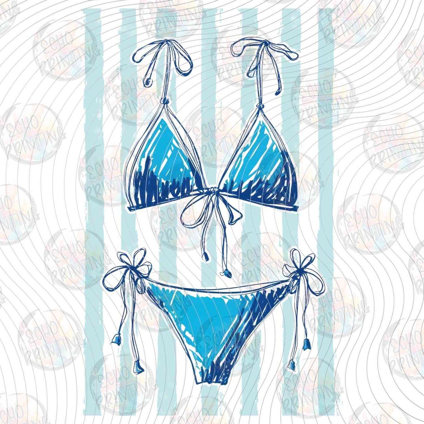 SMRG 807 - BLUE BIKINI SKETCH